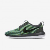 Nike zapatillas para hombre roshe two flyknit gris oscuro/azul gamma/voltio/negro