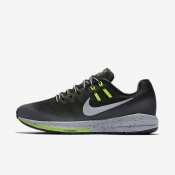 Nike zapatillas para mujer air zoom structure 20 shield negro/gris oscuro/gris lobo/plata metalizado