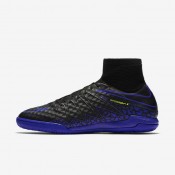 Nike zapatillas para hombre hypervenomx proximo ii ic negro/voltio/gris oscuro/azul extraordinario