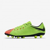 Nike zapatillas para hombre hypervenom phelon 3 ag-pro verde eléctrico/hipernaranja/voltio/negro