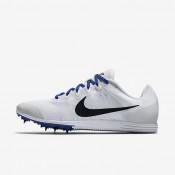 Nike zapatillas unisex zoom rival d 9 blanco/azul carrera/negro