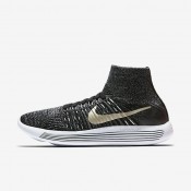 Nike zapatillas para mujer lunarepic flyknit bhm negro/blanco/estrella de oro metálico