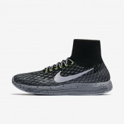 Nike zapatillas para mujer lunarepic flyknit shield negro/gris oscuro/sigilo/plata metalizado