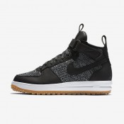 Nike zapatillas para hombre lunar force 1 flyknit workboot negro/gris lobo/marrón claro goma/blanco