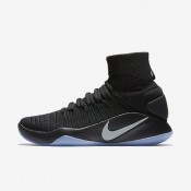 Nike zapatillas para hombre hyperdunk 2016 flyknit negro/platino metalizado