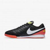Nike zapatillas para hombre tiempo genio ii leather ic negro/hipernaranja/voltio/blanco
