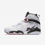 Nike zapatillas para hombre air jordan retro 8 blanco/negro/gris lobo/rojo gimnasio