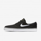 Nike zapatillas para hombre sb zoom stefan janoski canvas negro/marrón claro goma/estrella de oro metálico/blanco
