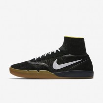 Nike zapatillas para hombre sb koston 3 hyperfeel negro/amarillo strike/marrón claro goma/blanco