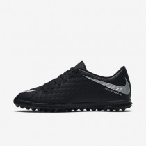 Nike zapatillas para hombre hypervenomx phade 3 tf negro/negro/carmesí total/plata metalizado