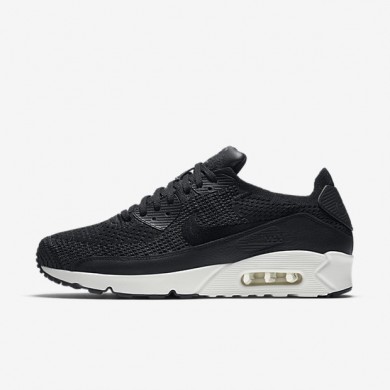 Nike zapatillas para hombre lab air max 90 flyknit negro/vela/vela/negro