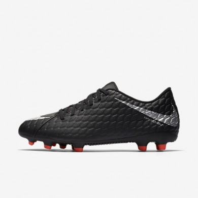 Nike zapatillas para hombre hypervenom phade 3 fg negro/negro/carmesí total/plata metalizado