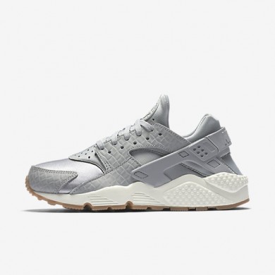 Nike zapatillas para mujer air huarache premium gris lobo/vela/marrón medio goma/gris lobo