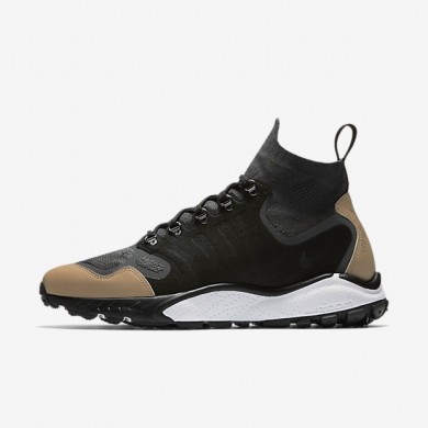 Nike zapatillas para hombre air zoom talaria mid flyknit premium antracita/tostado vachetta/gris oscuro/negro