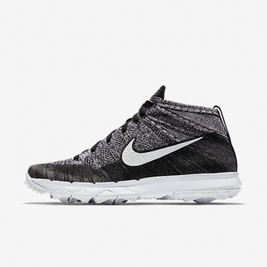 Nike zapatillas para hombre flyknit chukka negro/blanco