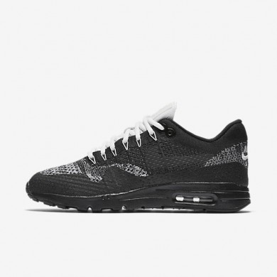 Nike zapatillas para mujer air max 1 ultra flyknit negro/blanco/plata metalizado/antracita