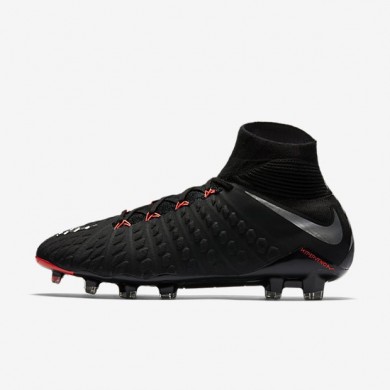 Nike zapatillas para hombre hypervenom phantom 3 df fg negro/negro/antracita/plata metalizado