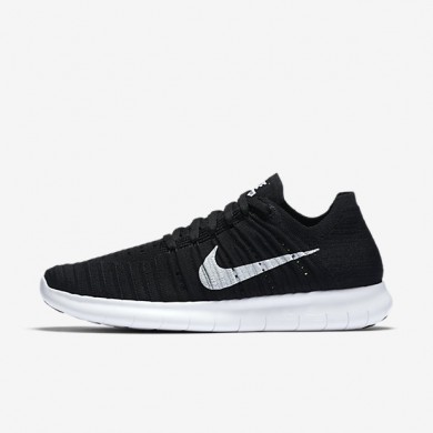 Nike zapatillas para mujer free rn flyknit negro/blanco