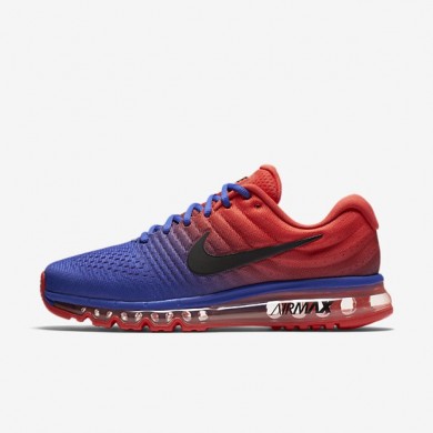 Nike zapatillas para hombre air max 2017 azul extraordinario/naranja máximo/negro