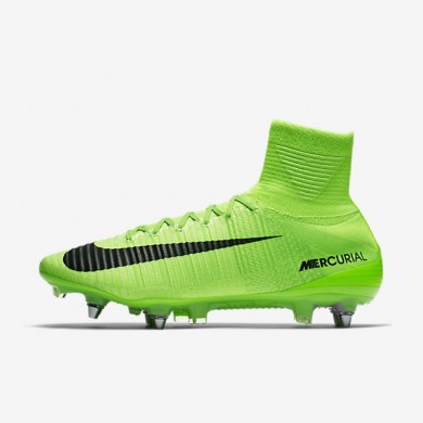 Nike zapatillas para hombre mercurial superfly v sg-pro verde eléctrico/verde fantasma/blanco/negro