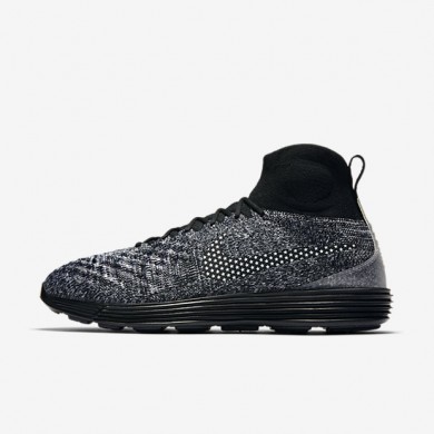 Nike zapatillas para hombre lunar magista ii flyknit fc negro/blanco/blanco/negro