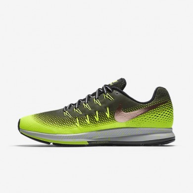 Nike zapatillas para hombre air zoom pegasus 33 shield caqui militar/voltio/negro/bronce rojo metálico