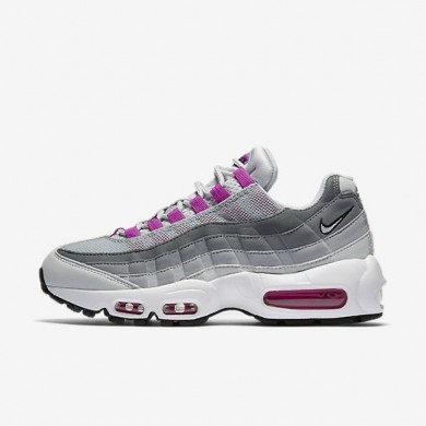 Nike zapatillas para mujer air max 95 og platino puro/gris lobo/hipervioleta/hipervioleta