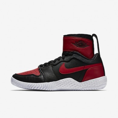 Nike zapatillas para mujer court flare 23 negro/rojo universitario/rojo universitario