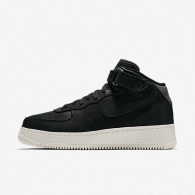 Nike zapatillas para hombre lab air force 1 mid negro/negro/vela/negro