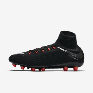 Nike zapatillas para hombre hypervenom phatal 3 df ag-pro negro/negro/antracita/plata metalizado