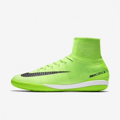 Nike zapatillas para hombre mercurialx proximo ii ic verde eléctrico/verde fantasma/marrón claro goma/negro