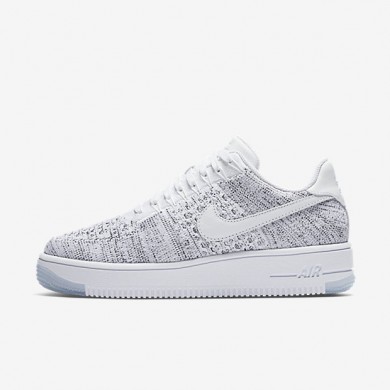 Nike zapatillas para mujer air force 1 flyknit low blanco/negro/blanco