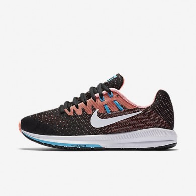 Nike zapatillas para mujer air zoom structure 20 negro/lava resplandor/azul cloro/blanco