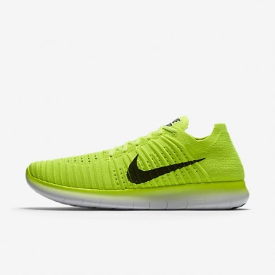 Nike zapatillas para hombre free rn flyknit voltio/blanco/negro