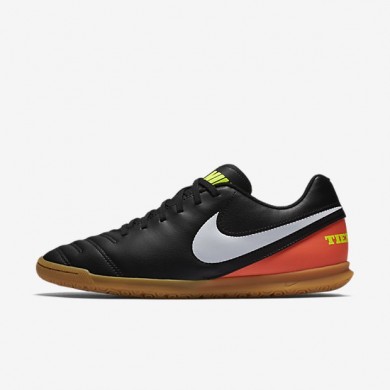 Nike zapatillas para hombre tiempo rio iii ic negro/hipernaranja/voltio/blanco