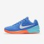 Nike zapatillas para hombre court zoom cage 2 clay azul medio/azul polarizado/hipernaranja/blanco