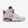 Nike zapatillas para hombre air jordan 6 retro blanco/platino puro/rojo gimnasio